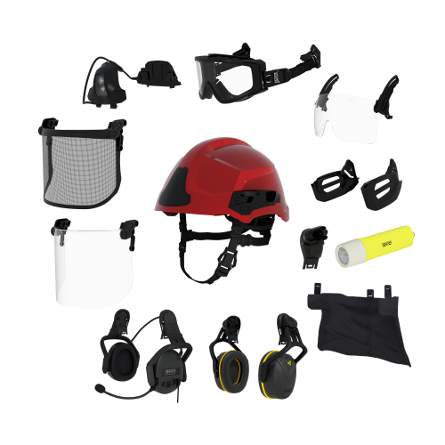 MSA SAFETY - F2XR kaciga za šumske požare i tehničko spašavanje EN 16471 bez zaštitnih naočala